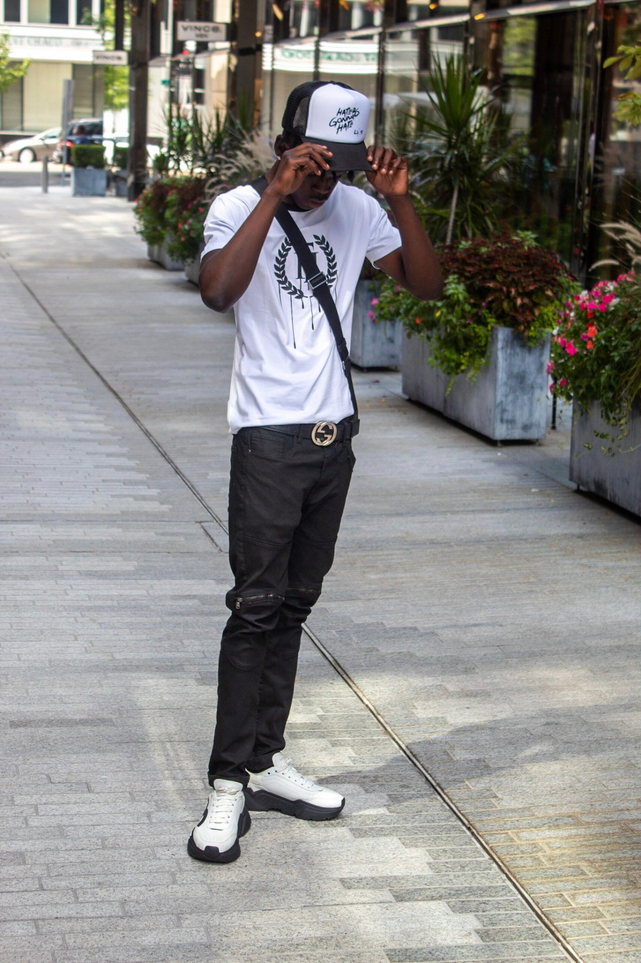 Downtown street style portrait — Haters Gonna Hate